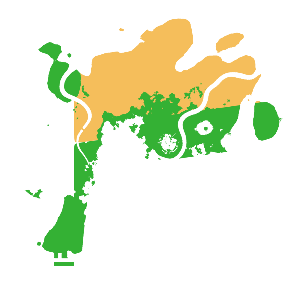 Biome Rust Map: Procedural Map, Size: 3000, Seed: 1229010332