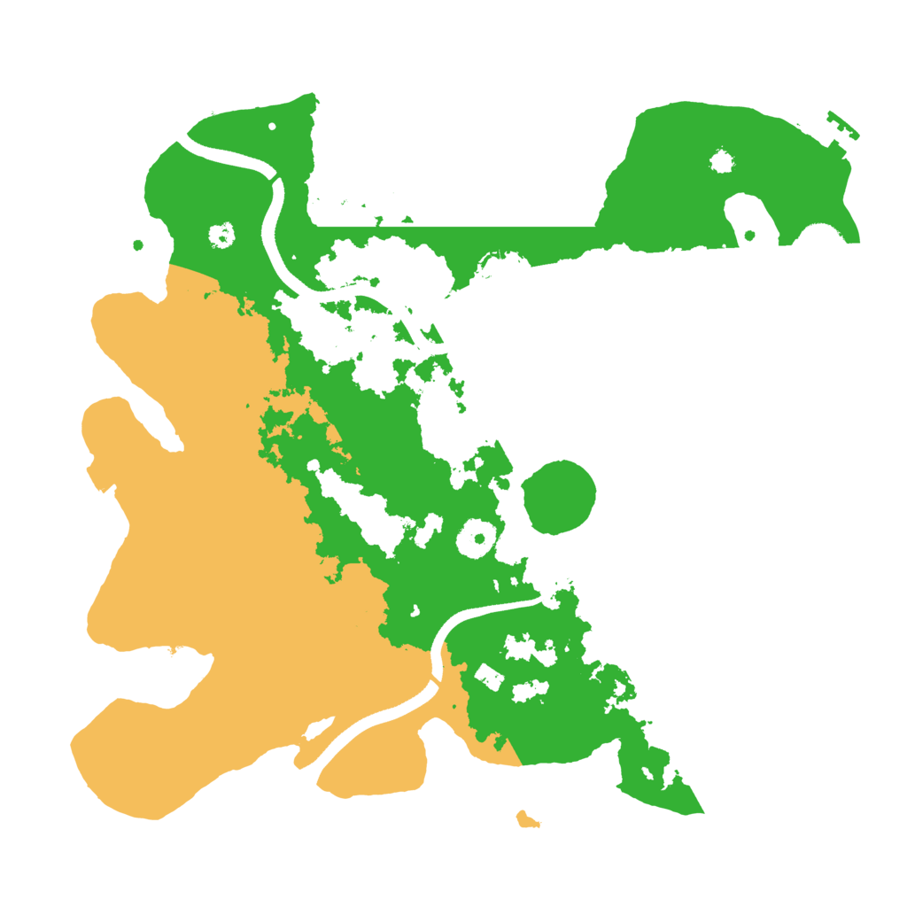 Biome Rust Map: Procedural Map, Size: 3500, Seed: 50479676