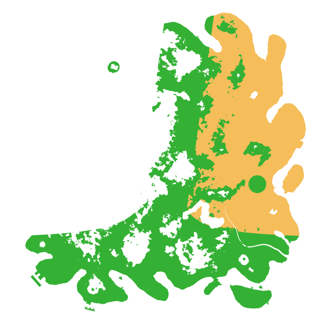 Biome Rust Map: Procedural Map, Size: 4800, Seed: 264159107