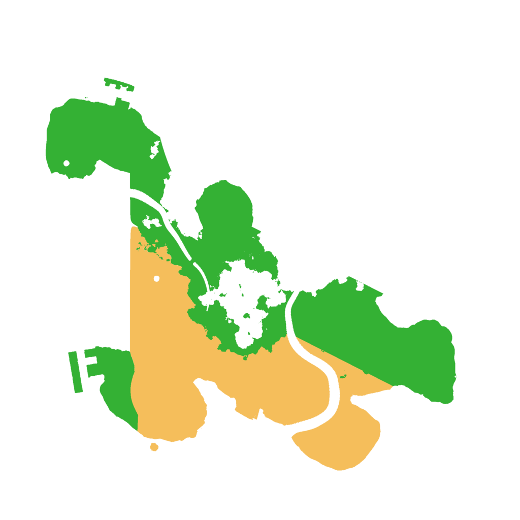 Biome Rust Map: Procedural Map, Size: 2540, Seed: 836429158