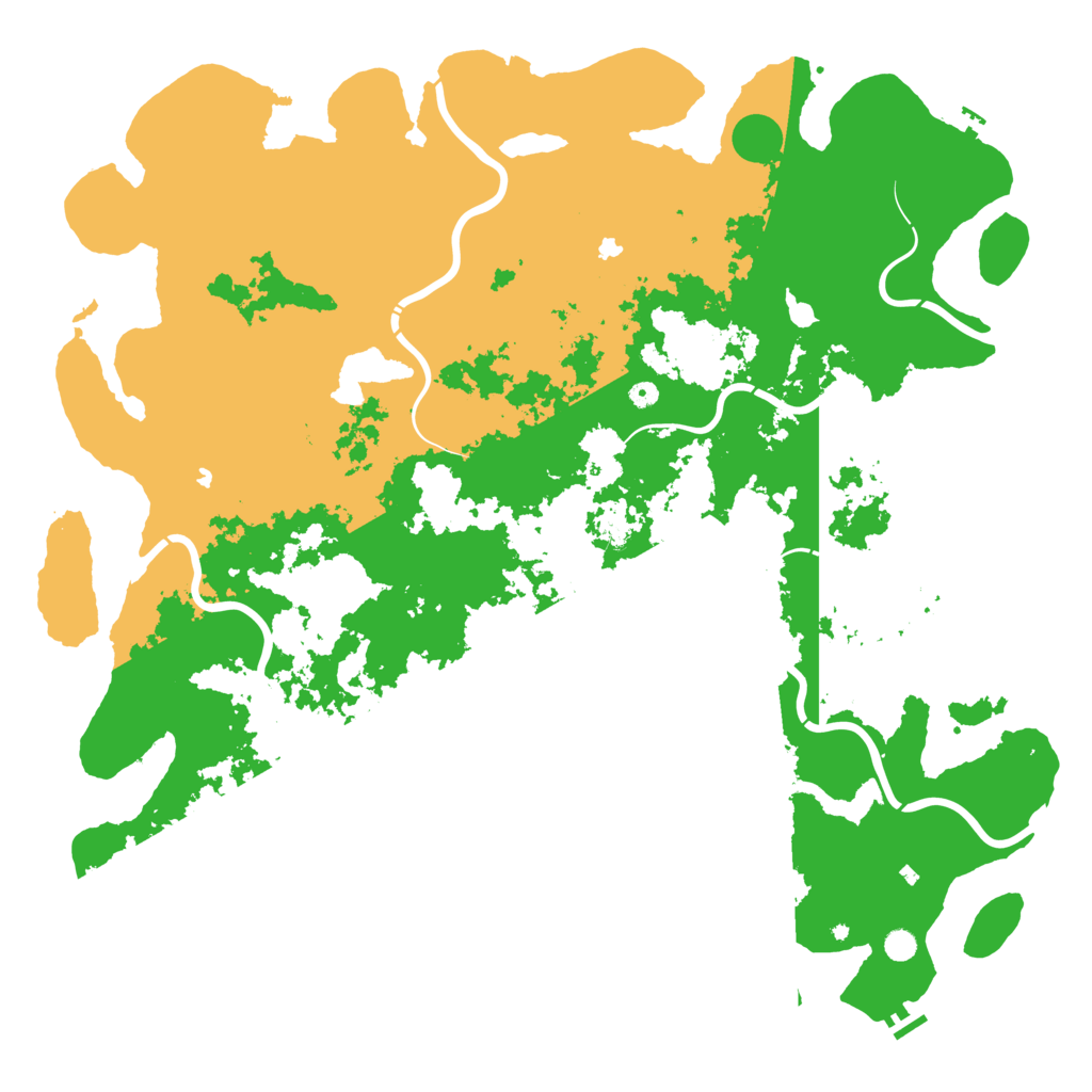 Biome Rust Map: Procedural Map, Size: 6000, Seed: 43265232