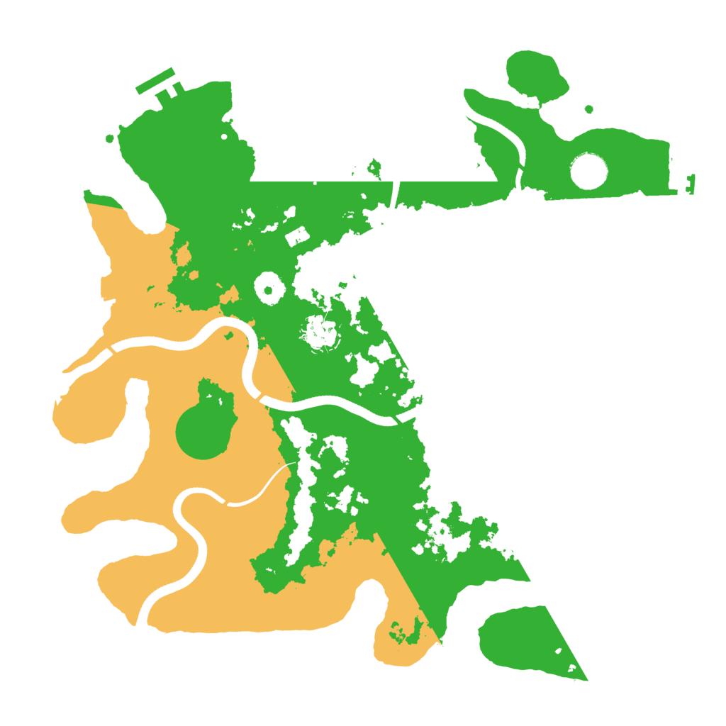 Biome Rust Map: Procedural Map, Size: 3500, Seed: 58263