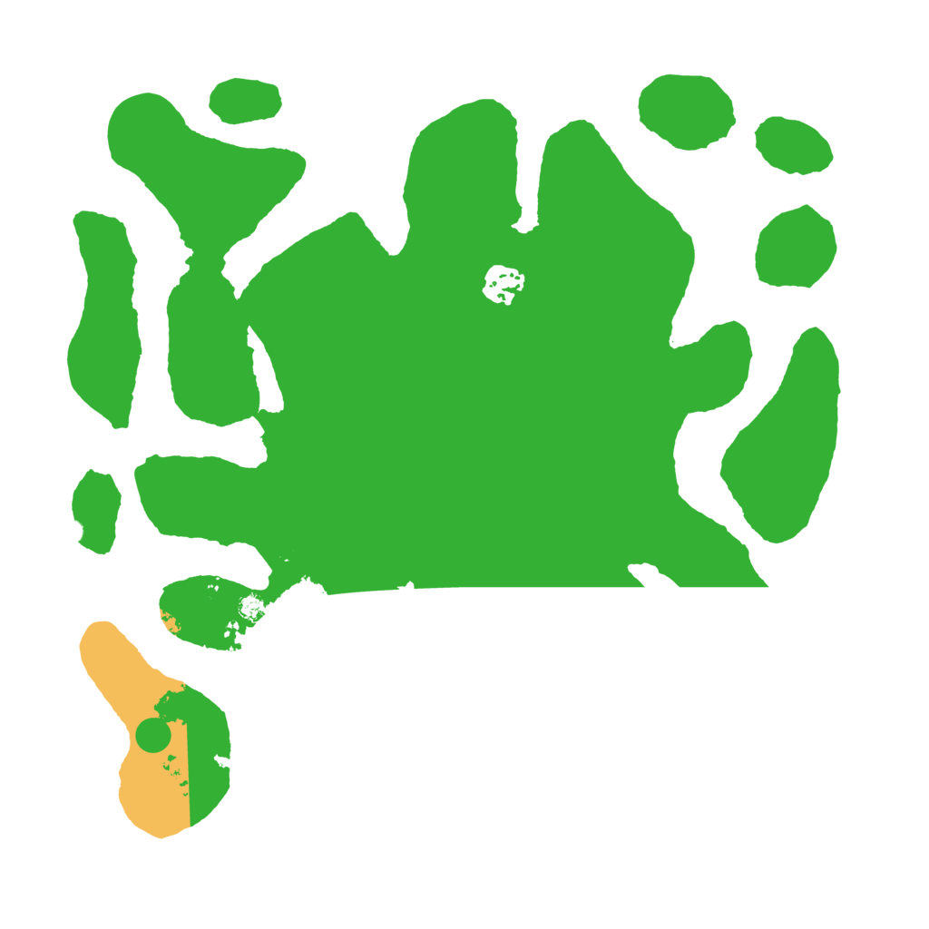 Biome Rust Map: Barren, Size: 3500, Seed: 141684