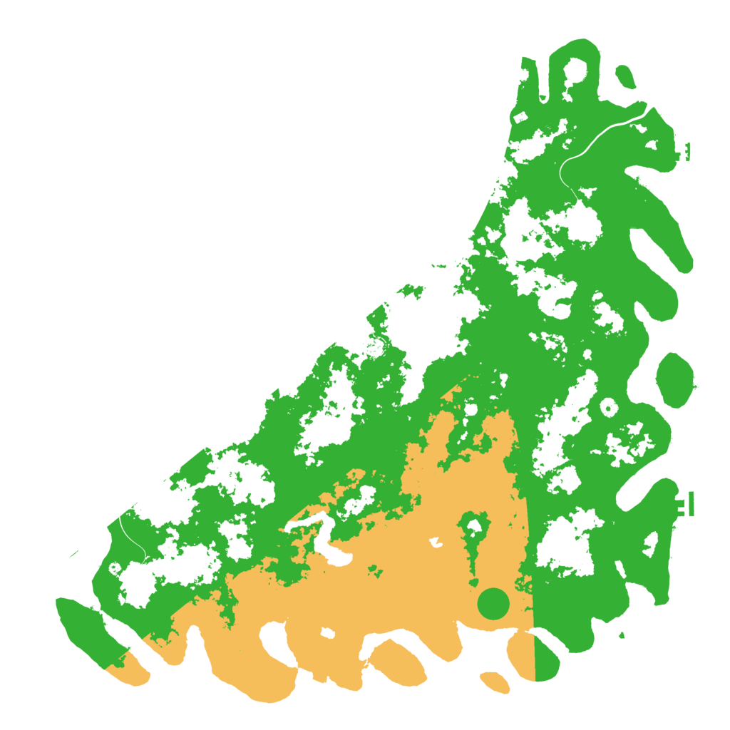 Biome Rust Map: Procedural Map, Size: 6000, Seed: 3621