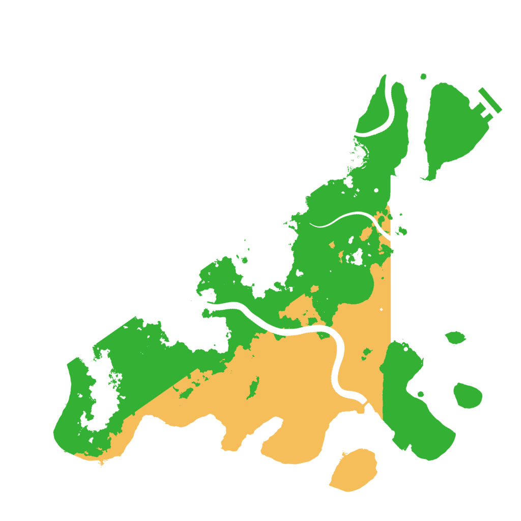 Biome Rust Map: Procedural Map, Size: 3500, Seed: 1400708056