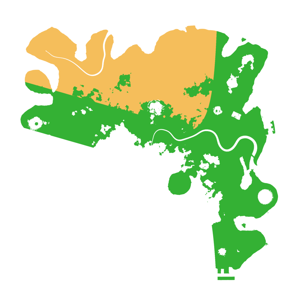 Biome Rust Map: Procedural Map, Size: 3500, Seed: 385032266
