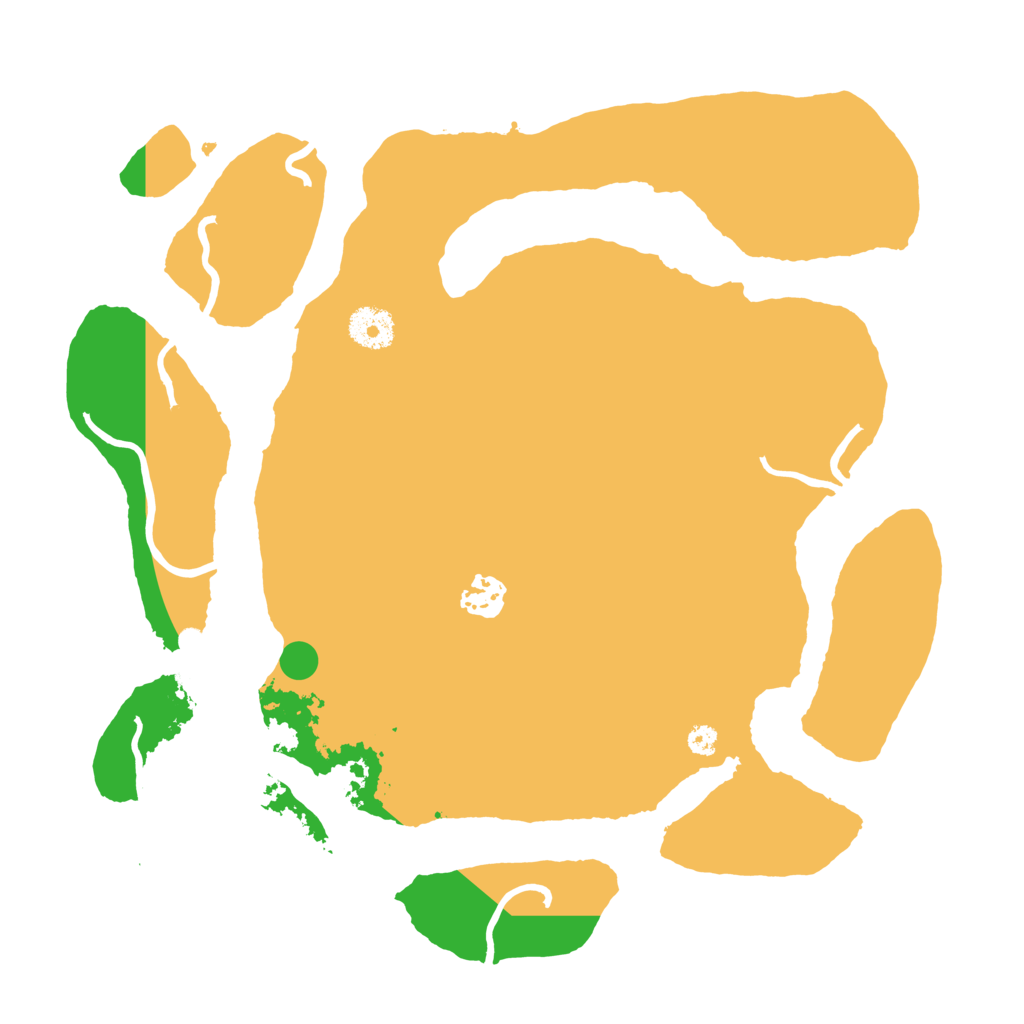 Biome Rust Map: Procedural Map, Size: 3500, Seed: 274996