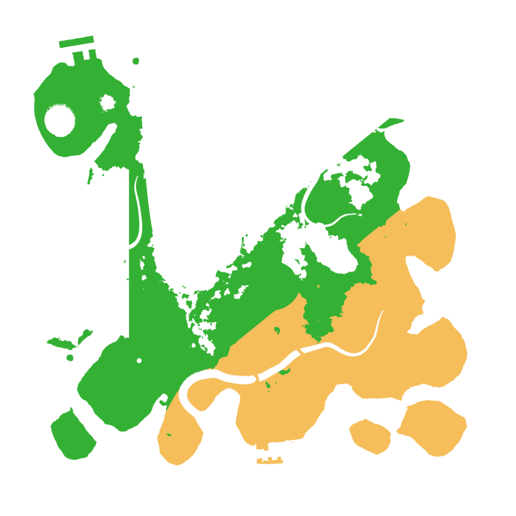 Biome Rust Map: Procedural Map, Size: 3000, Seed: 571557592