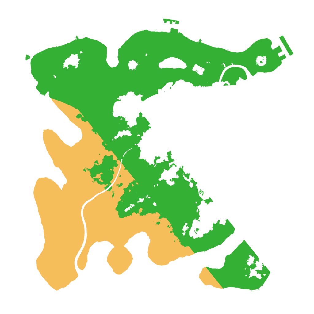 Biome Rust Map: Procedural Map, Size: 3000, Seed: 17213