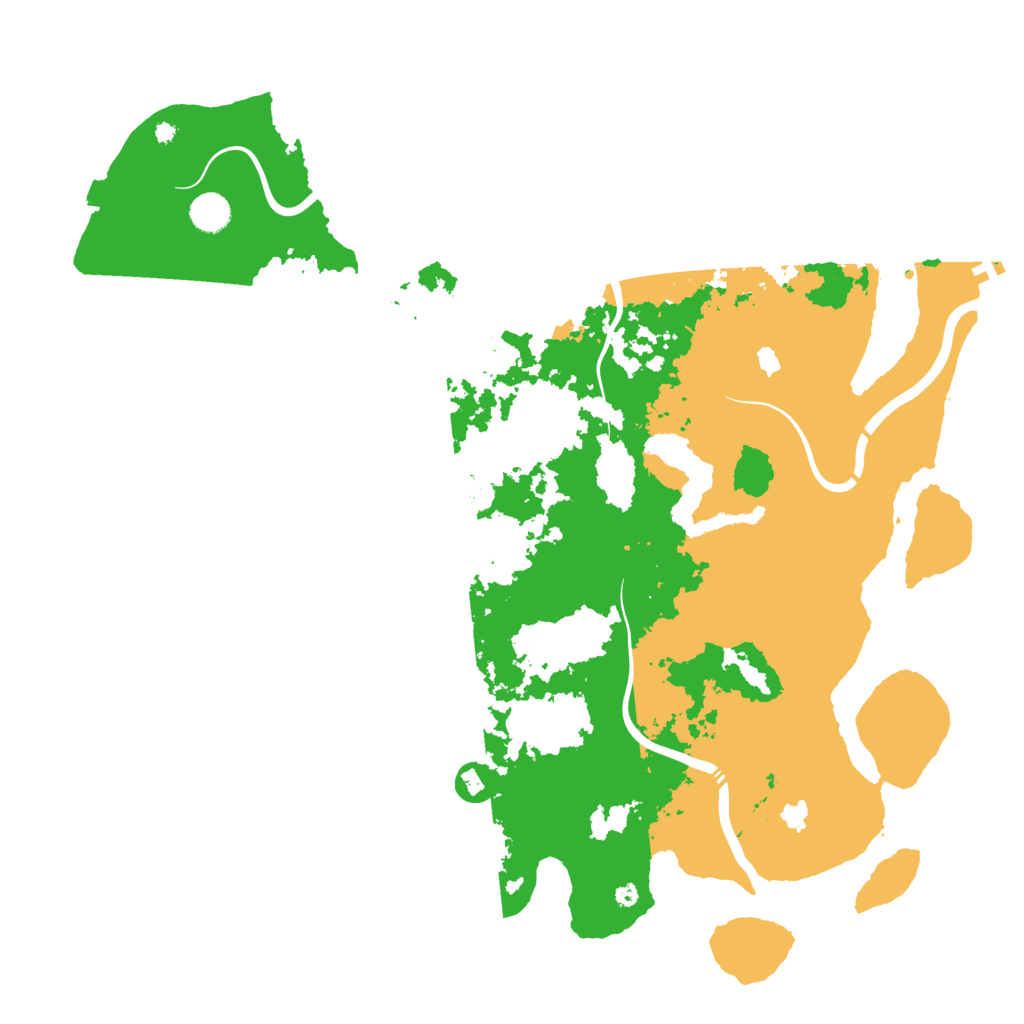 Biome Rust Map: Procedural Map, Size: 4500, Seed: 305867177