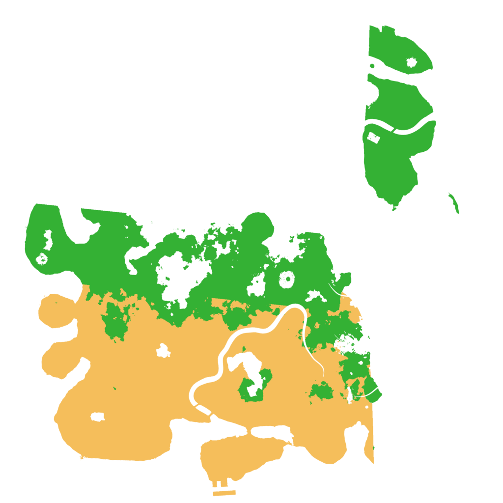 Biome Rust Map: Procedural Map, Size: 4500, Seed: 2006904716