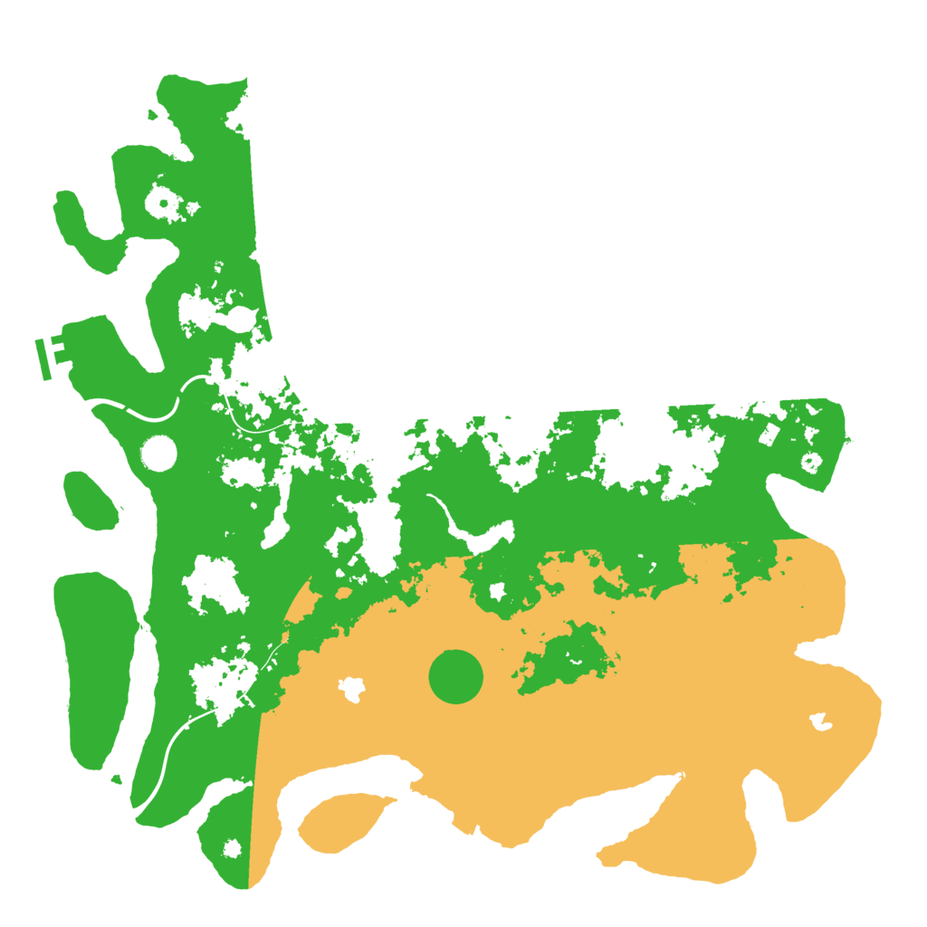 Biome Rust Map: Procedural Map, Size: 4500, Seed: 942897868