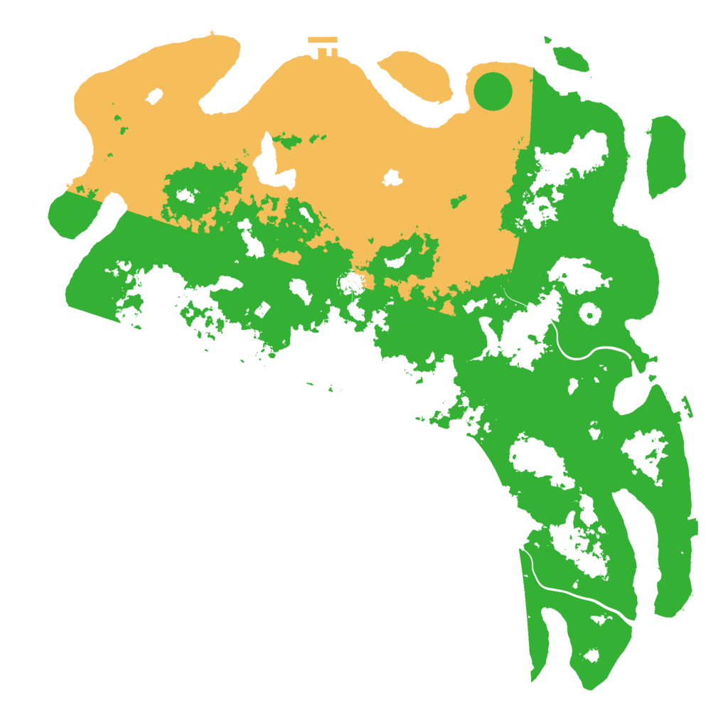 Biome Rust Map: Procedural Map, Size: 5000, Seed: 64734