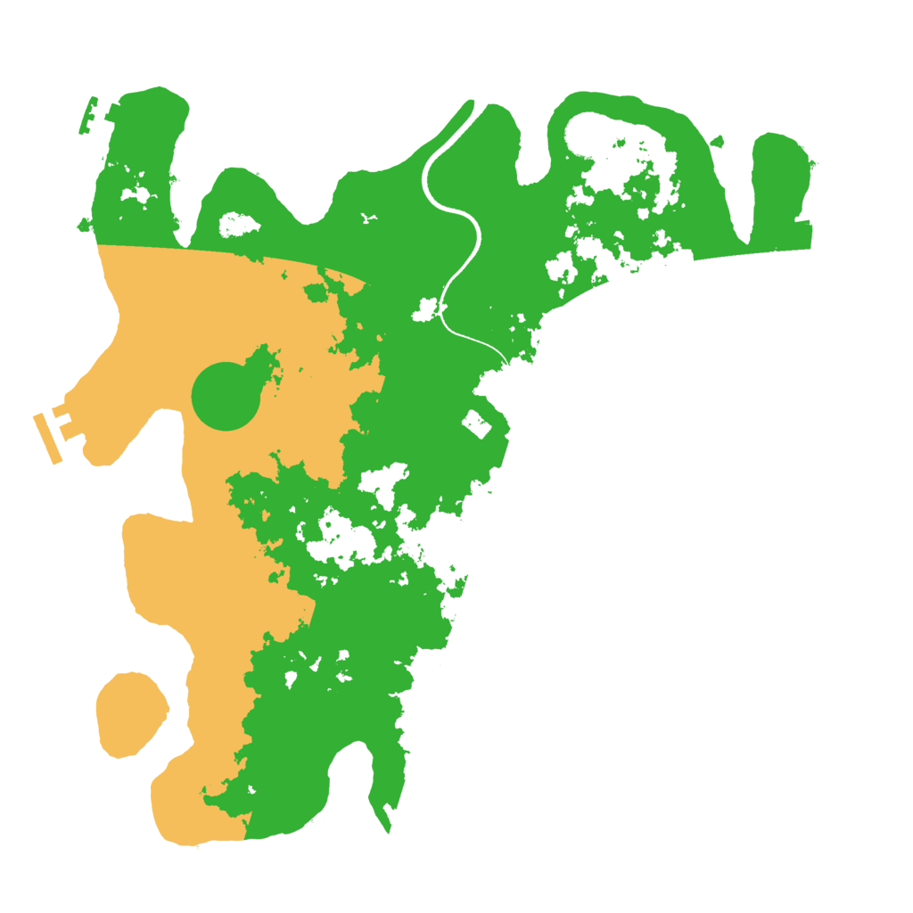 Biome Rust Map: Procedural Map, Size: 3500, Seed: 47489574