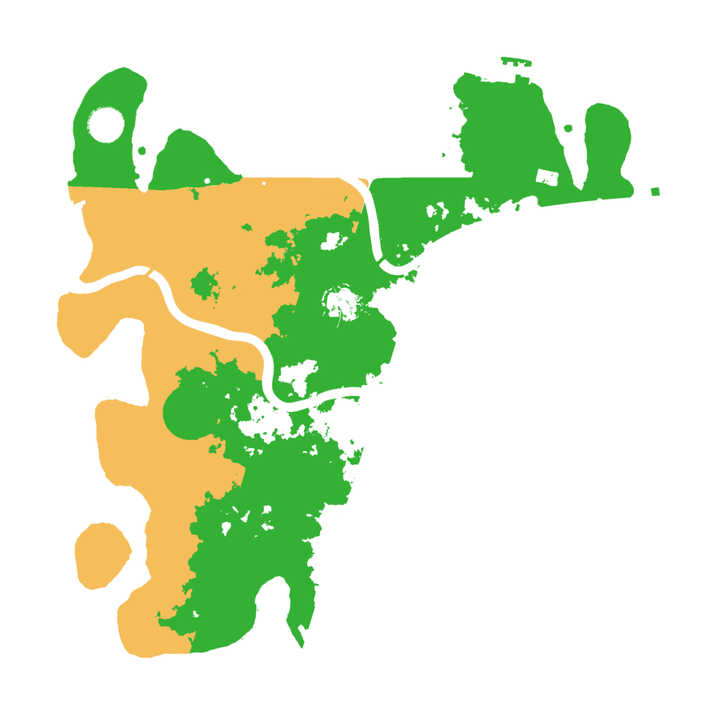 Biome Rust Map: Procedural Map, Size: 3500, Seed: 47489574