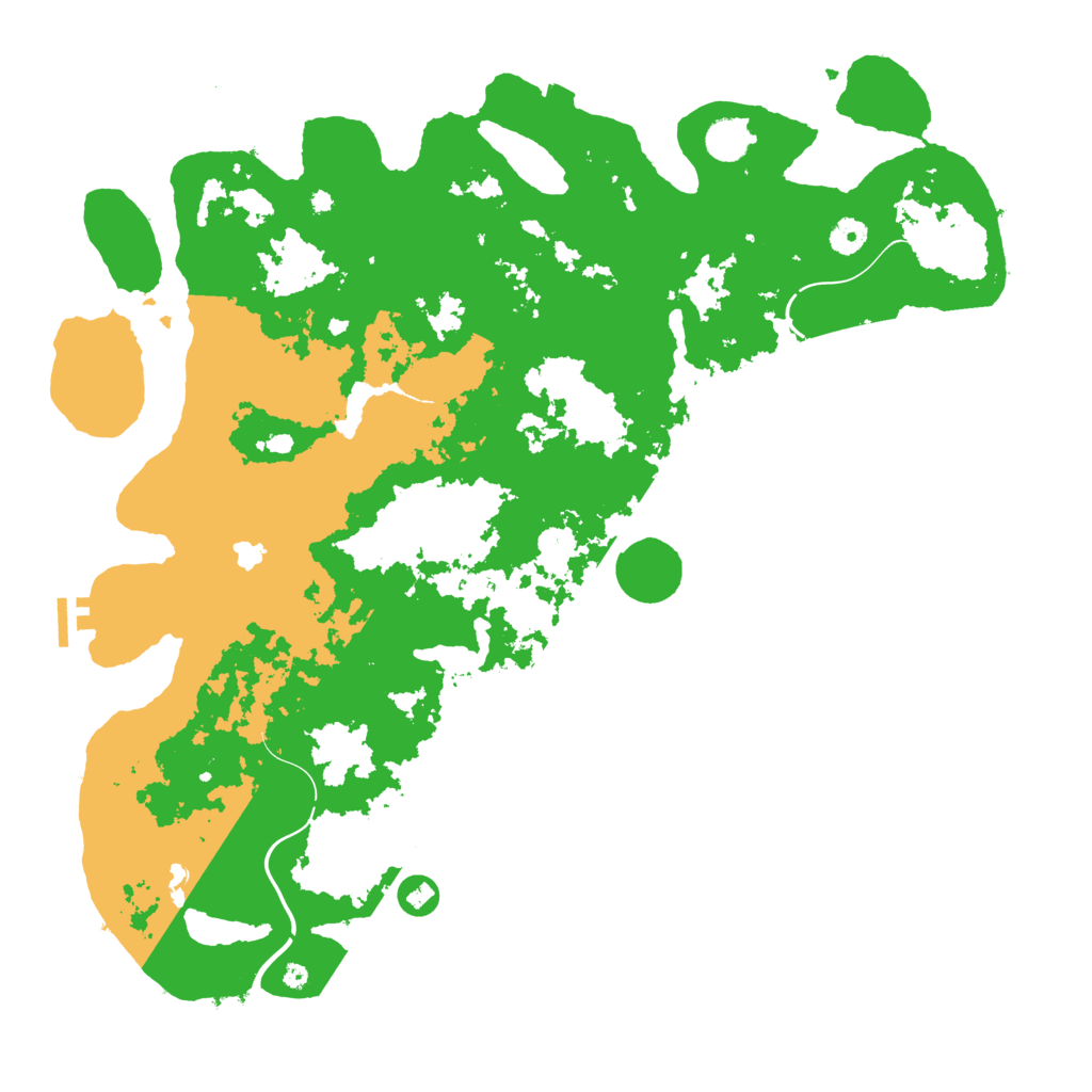 Biome Rust Map: Procedural Map, Size: 4500, Seed: 322
