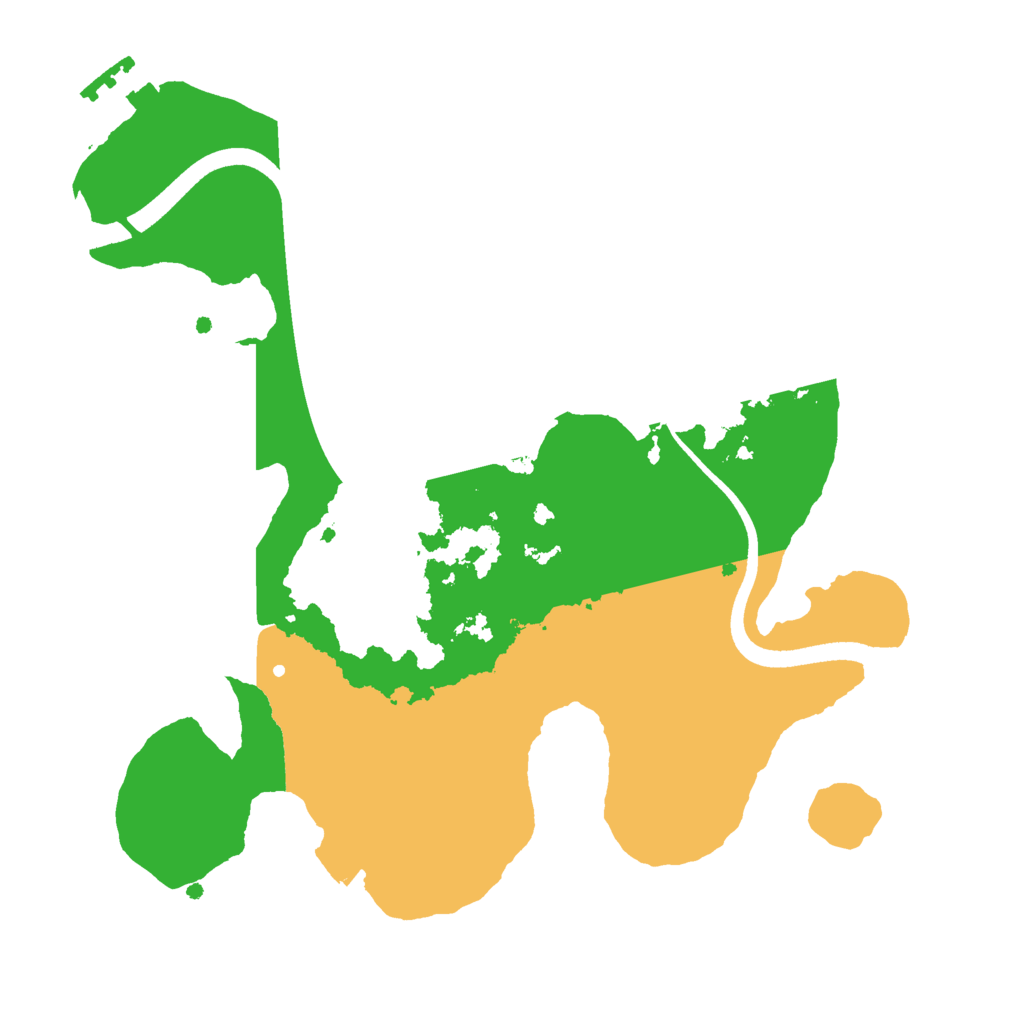 Biome Rust Map: Procedural Map, Size: 2499, Seed: 1