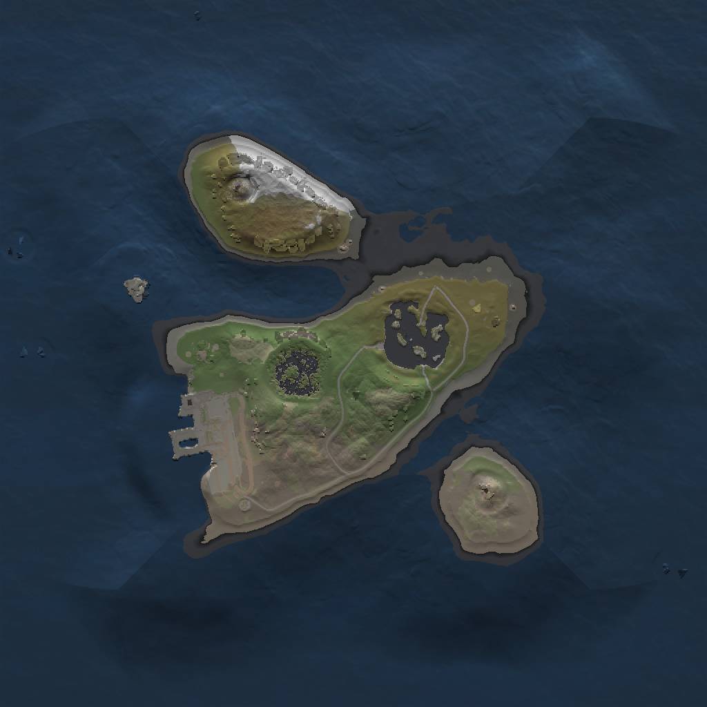 Rust Map: Procedural Map, Size: 1520, Seed: 13825, 4 Monuments