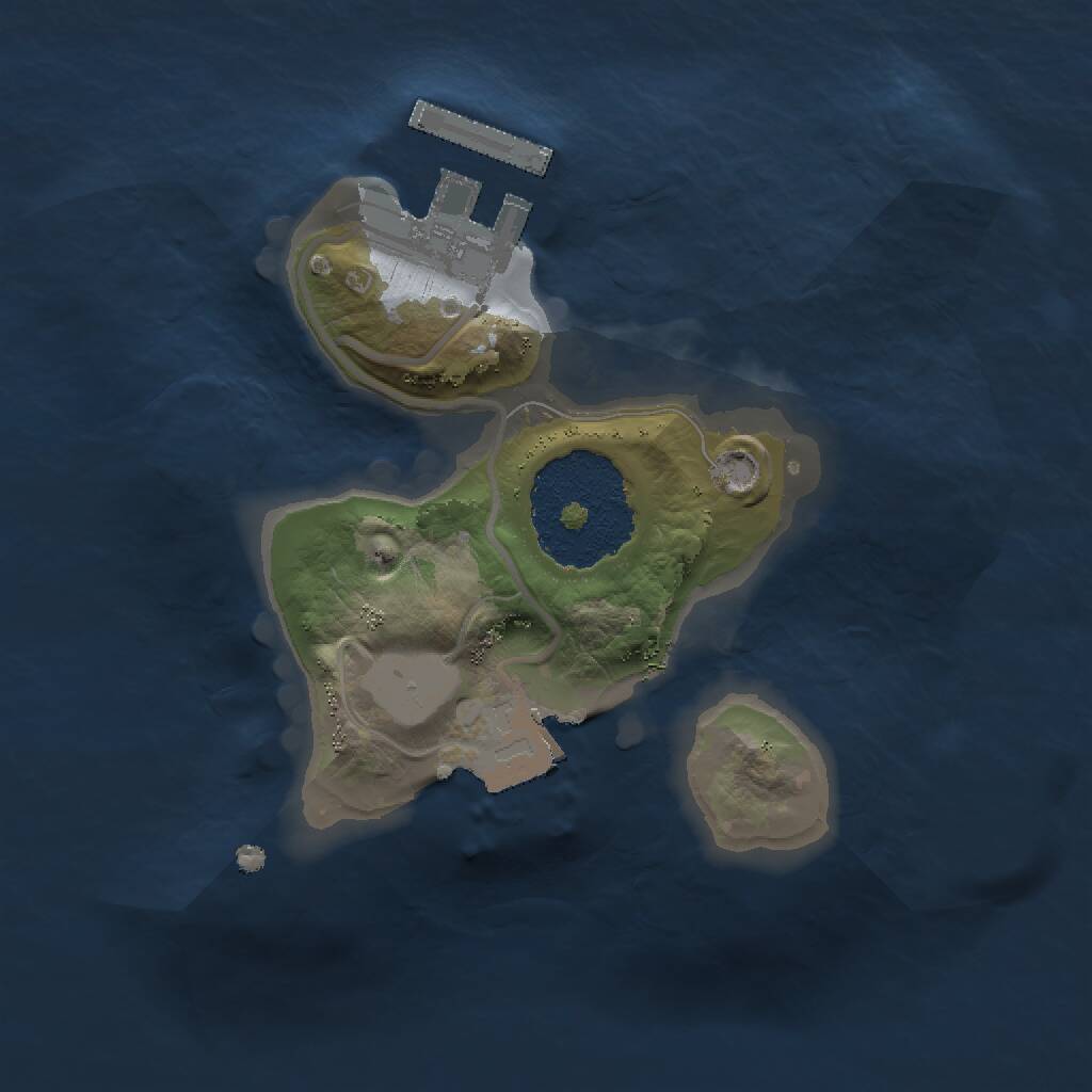 Rust Map: Procedural Map, Size: 1520, Seed: 13825, 2 Monuments