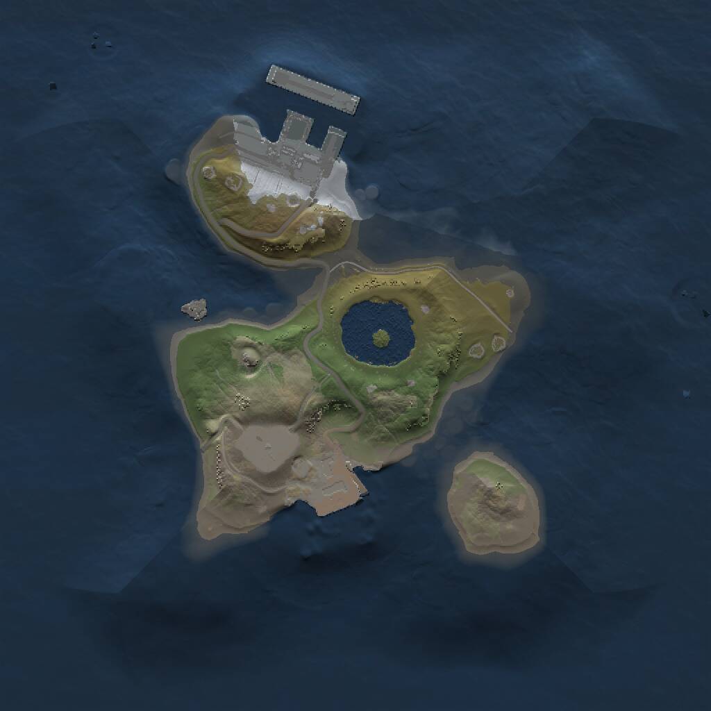 Rust Map: Procedural Map, Size: 1520, Seed: 13825, 2 Monuments