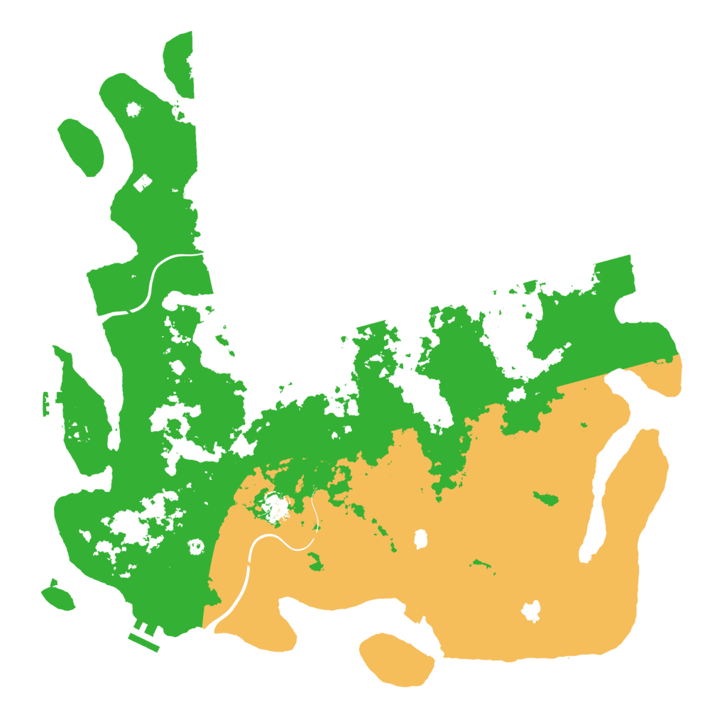 Biome Rust Map: Procedural Map, Size: 4500, Seed: 92447679