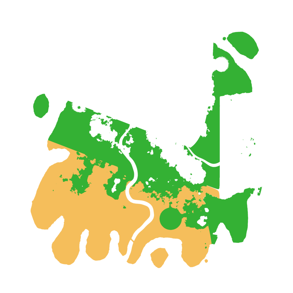 Biome Rust Map: Procedural Map, Size: 3500, Seed: 147564