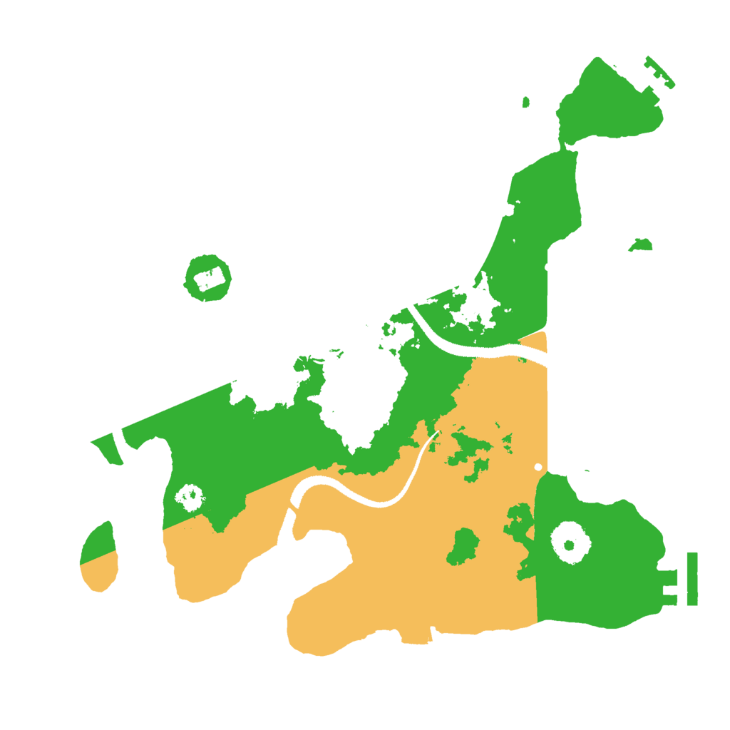 Biome Rust Map: Procedural Map, Size: 2777, Seed: 73294873