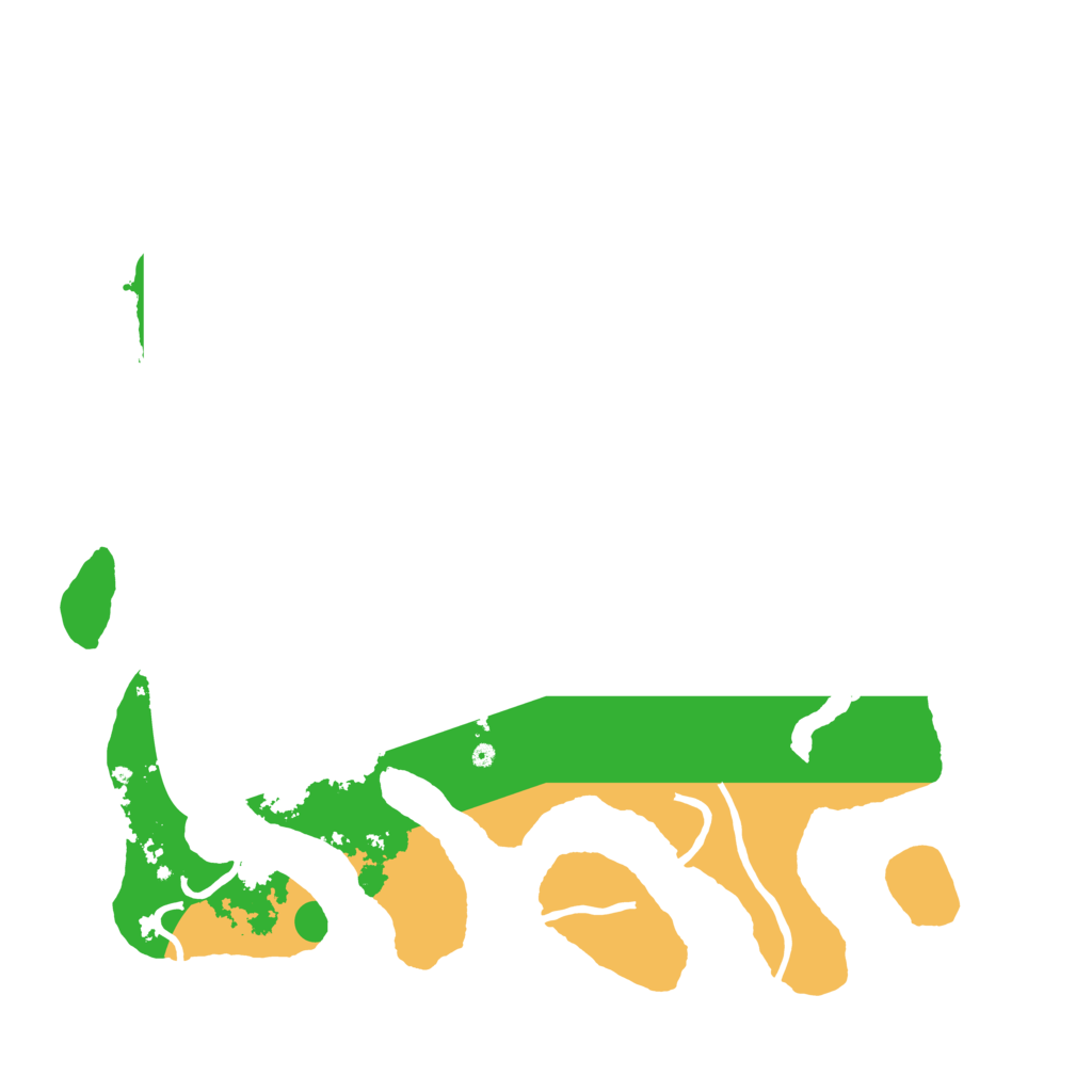 Biome Rust Map: Procedural Map, Size: 3500, Seed: 3555