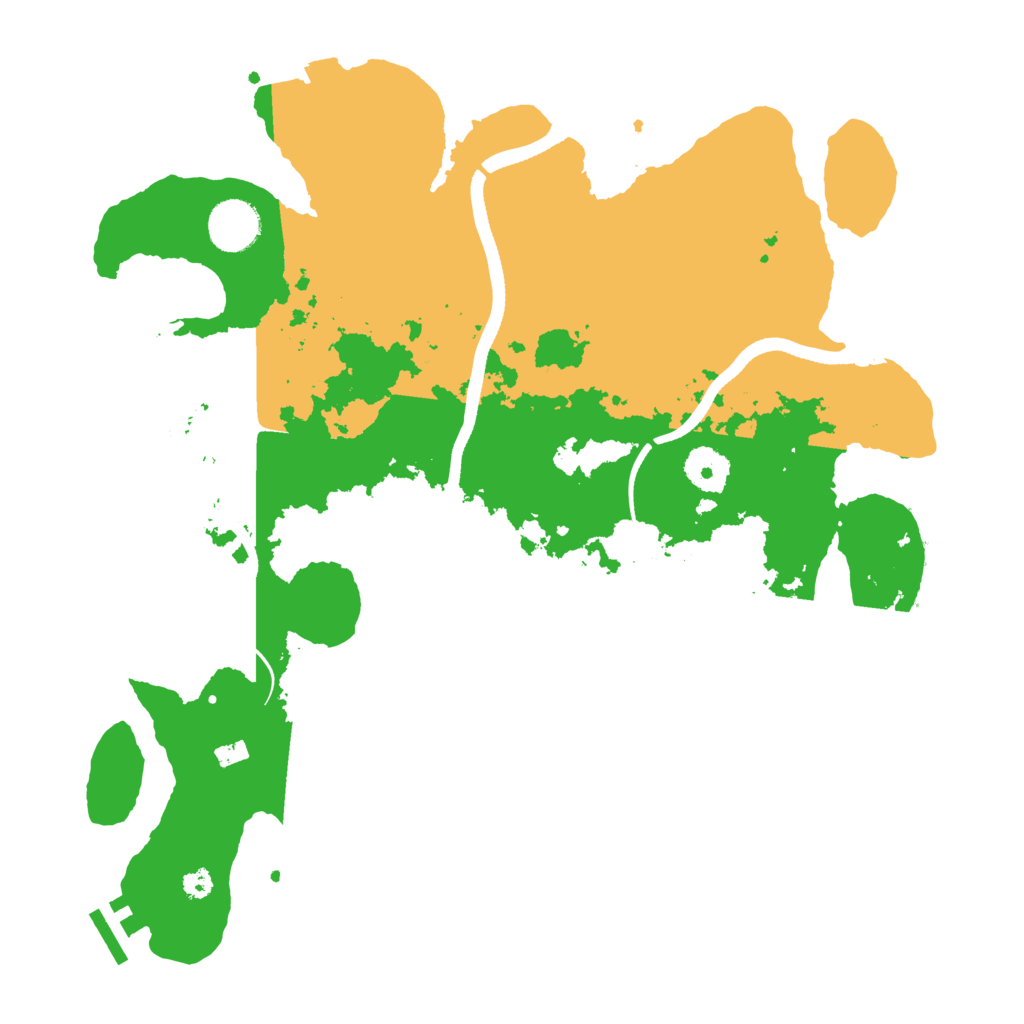 Biome Rust Map: Procedural Map, Size: 3500, Seed: 20210718