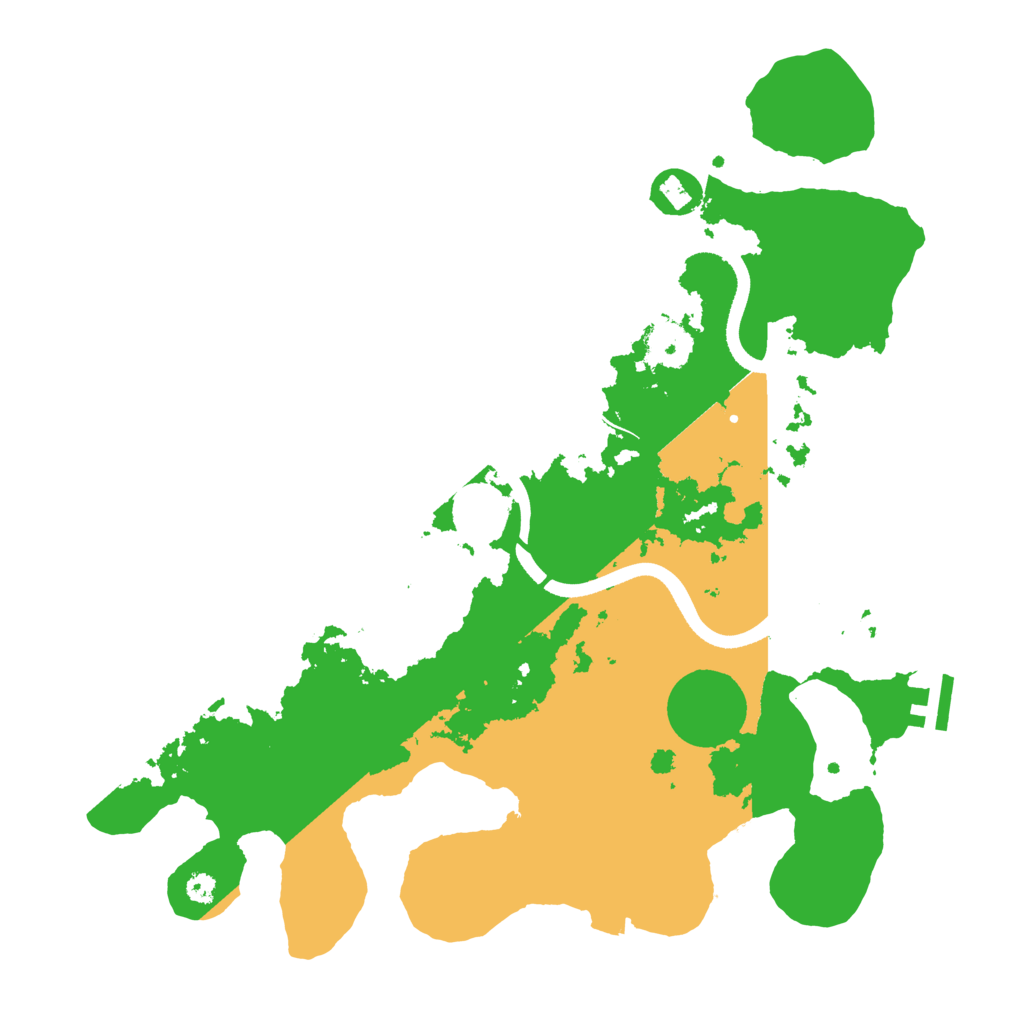 Biome Rust Map: Procedural Map, Size: 3500, Seed: 838383
