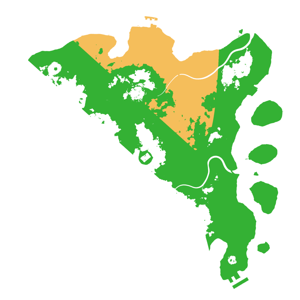 Biome Rust Map: Procedural Map, Size: 3500, Seed: 1089234388