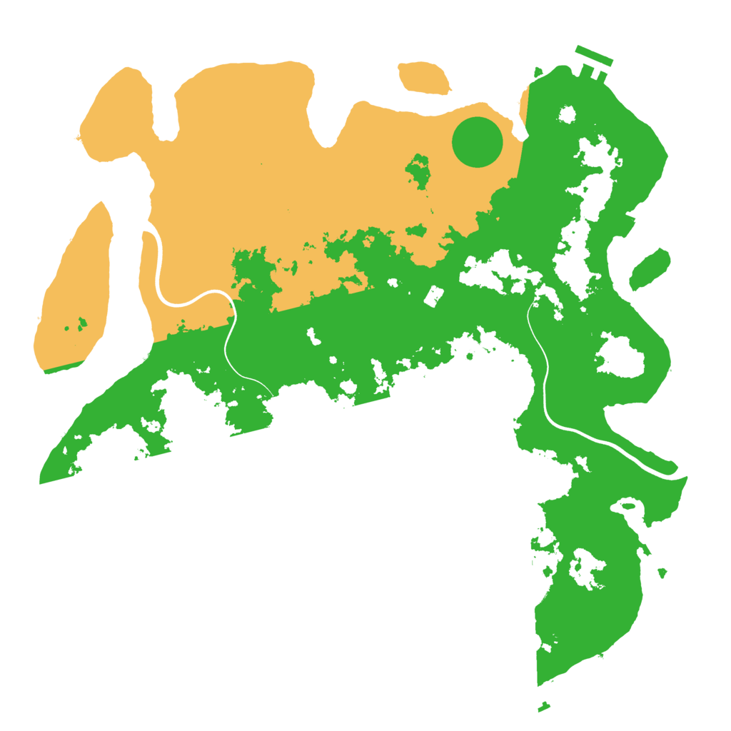 Biome Rust Map: Procedural Map, Size: 3800, Seed: 54356346