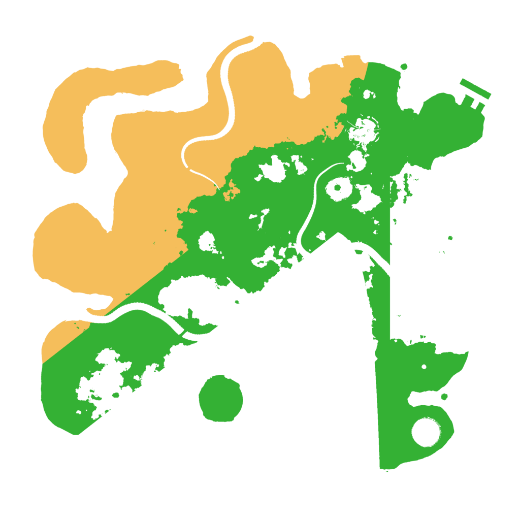 Biome Rust Map: Procedural Map, Size: 3200, Seed: 1240598756