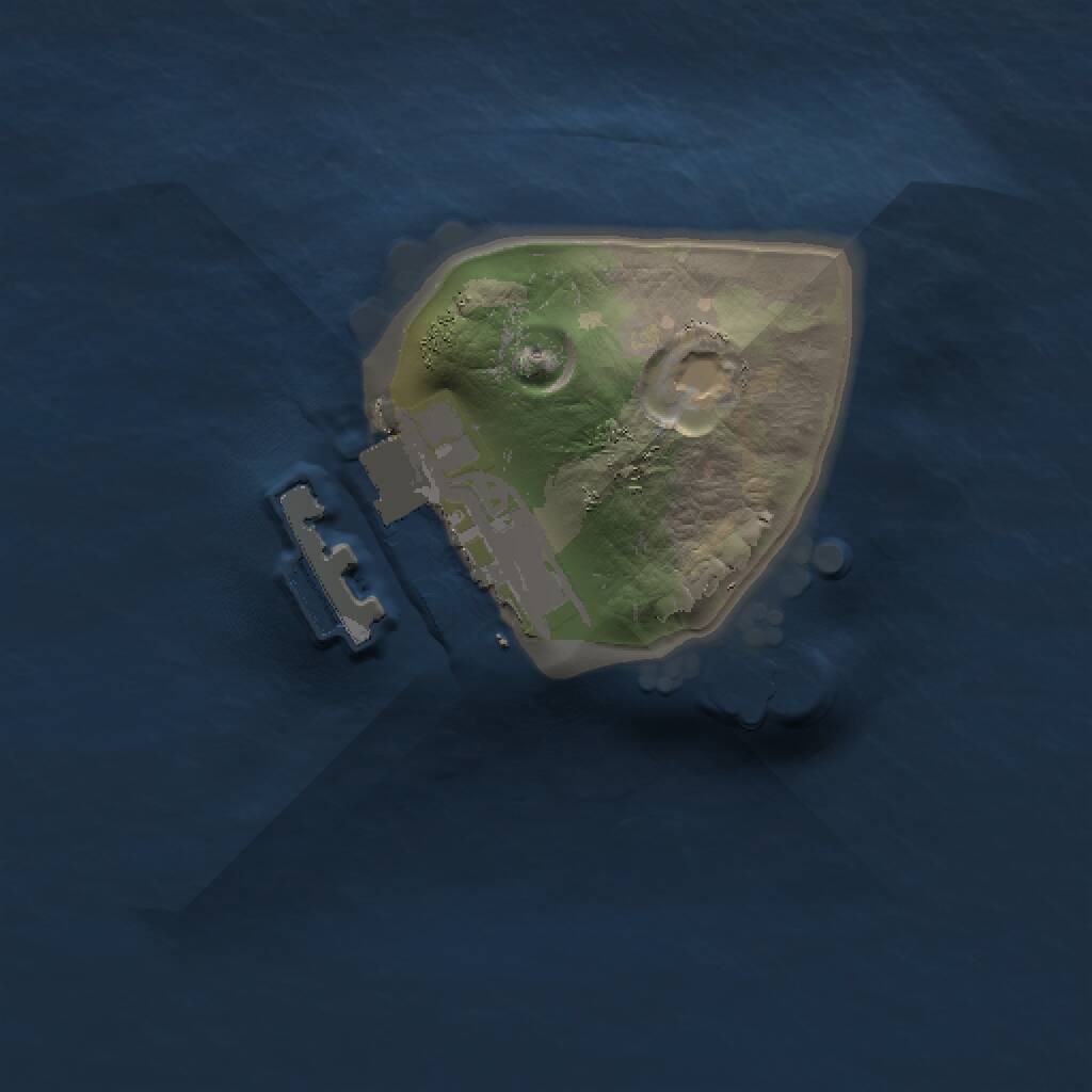 Rust Map: Procedural Map, Size: 1000, Seed: 2058065398, 2 Monuments