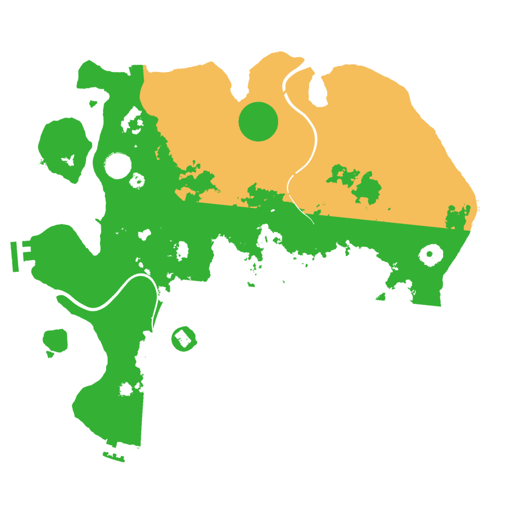 Biome Rust Map: Procedural Map, Size: 3500, Seed: 100020989