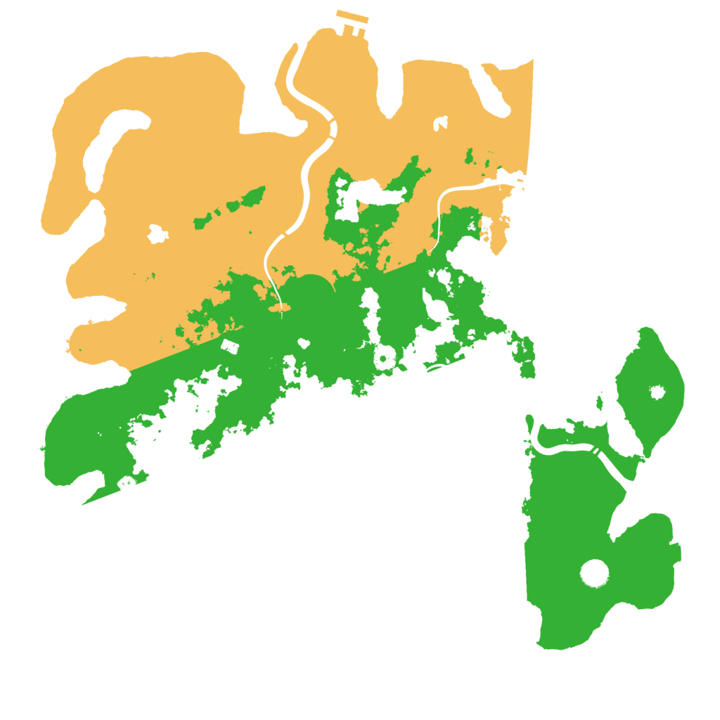 Biome Rust Map: Procedural Map, Size: 4500, Seed: 46764528