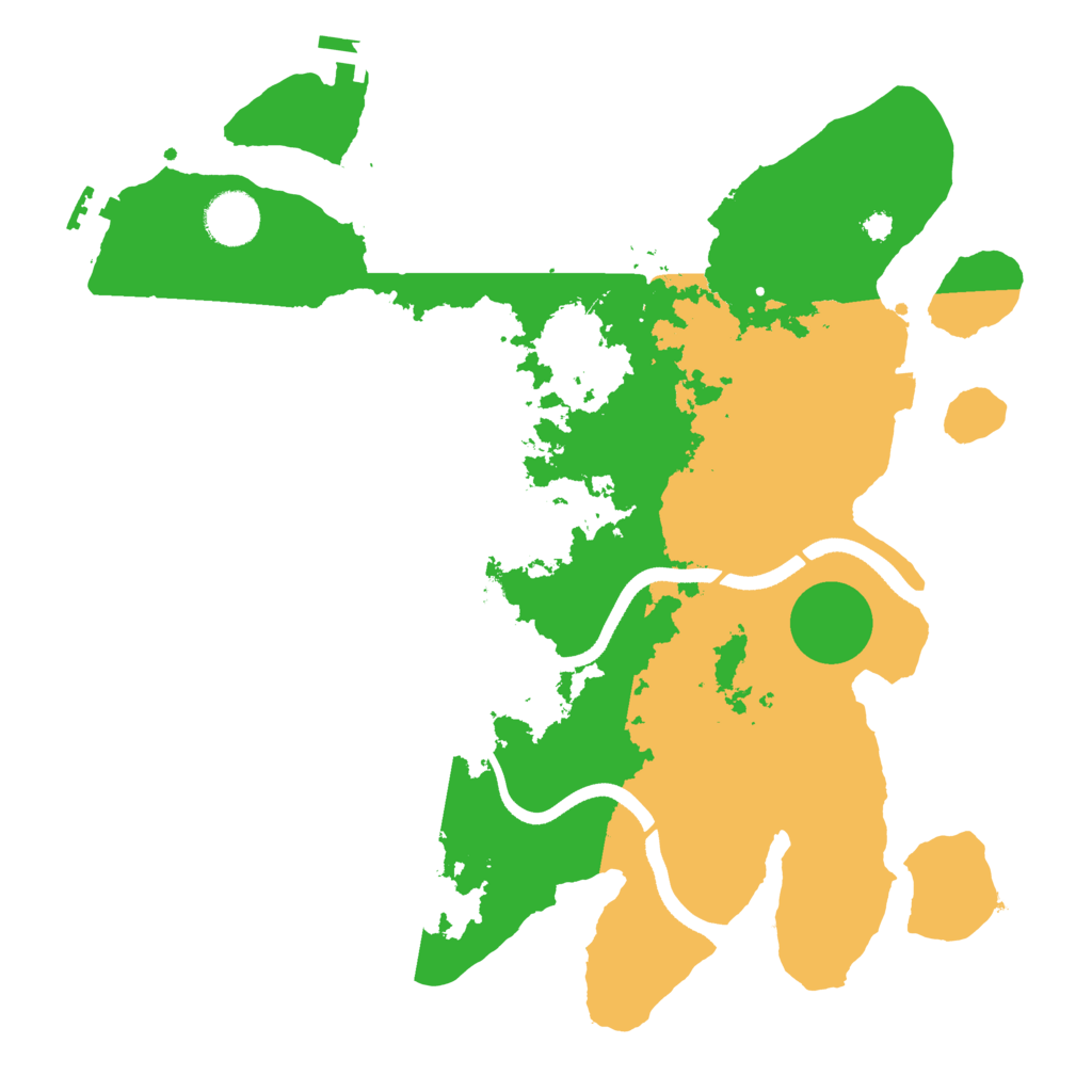 Biome Rust Map: Procedural Map, Size: 3500, Seed: 189802668