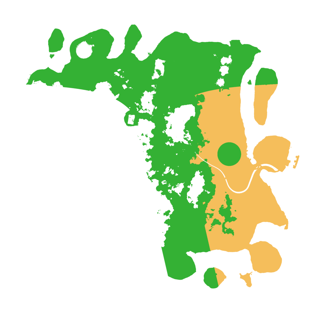 Biome Rust Map: Procedural Map, Size: 3500, Seed: 8998124