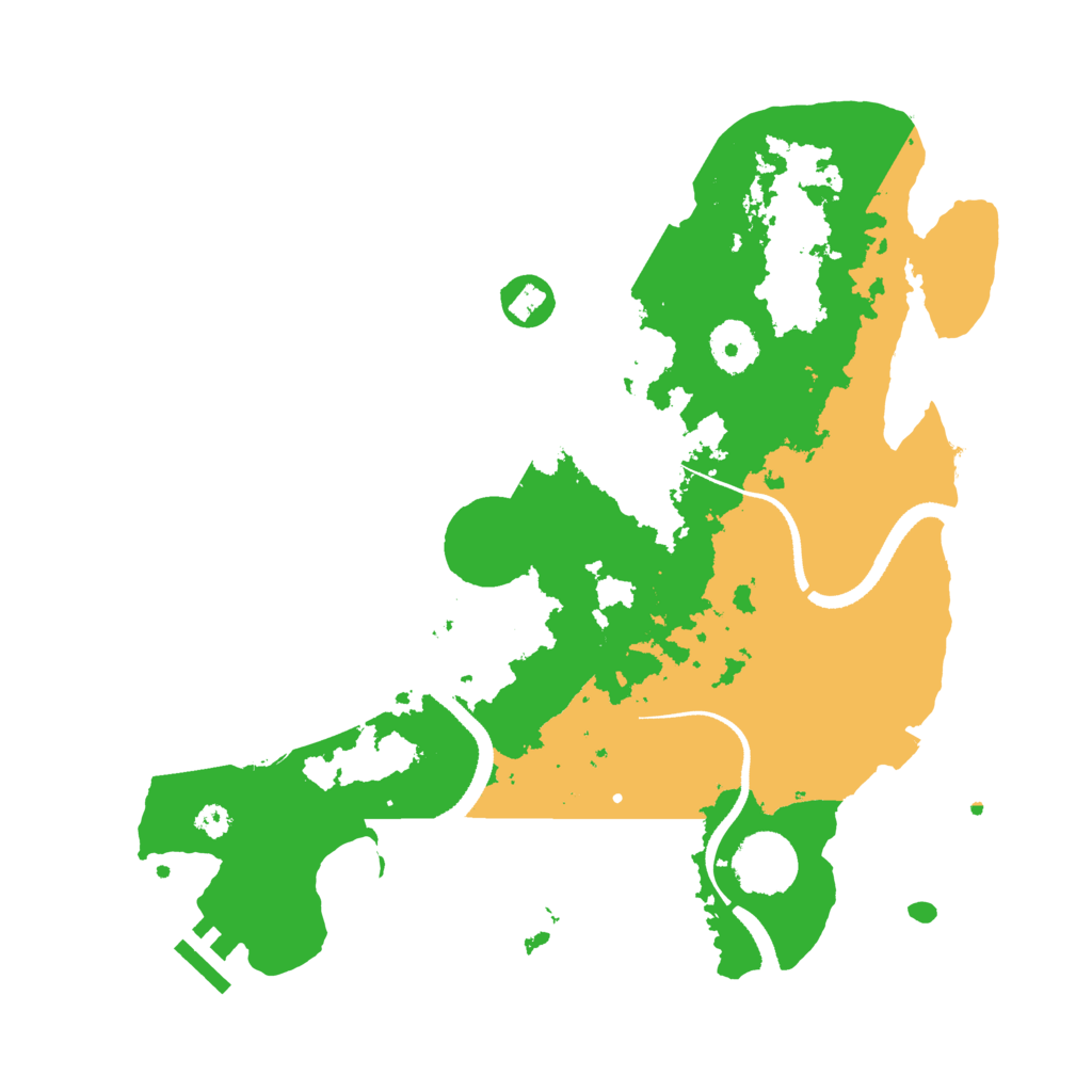 Biome Rust Map: Procedural Map, Size: 3300, Seed: 932787541