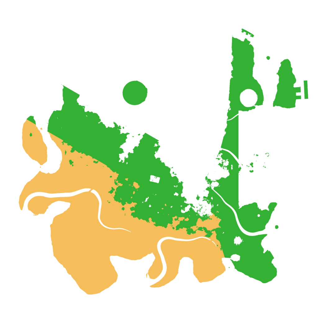 Biome Rust Map: Procedural Map, Size: 3500, Seed: 152538986