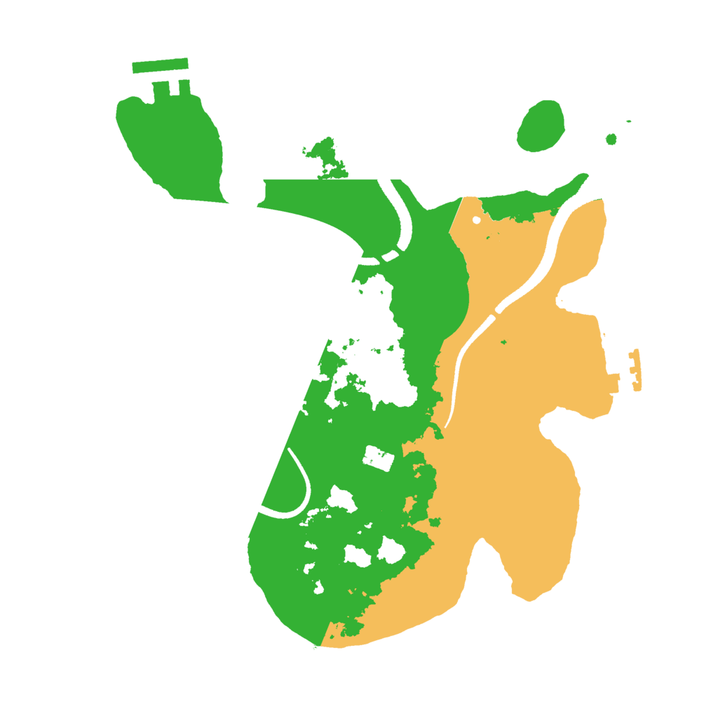 Biome Rust Map: Procedural Map, Size: 2600, Seed: 12345