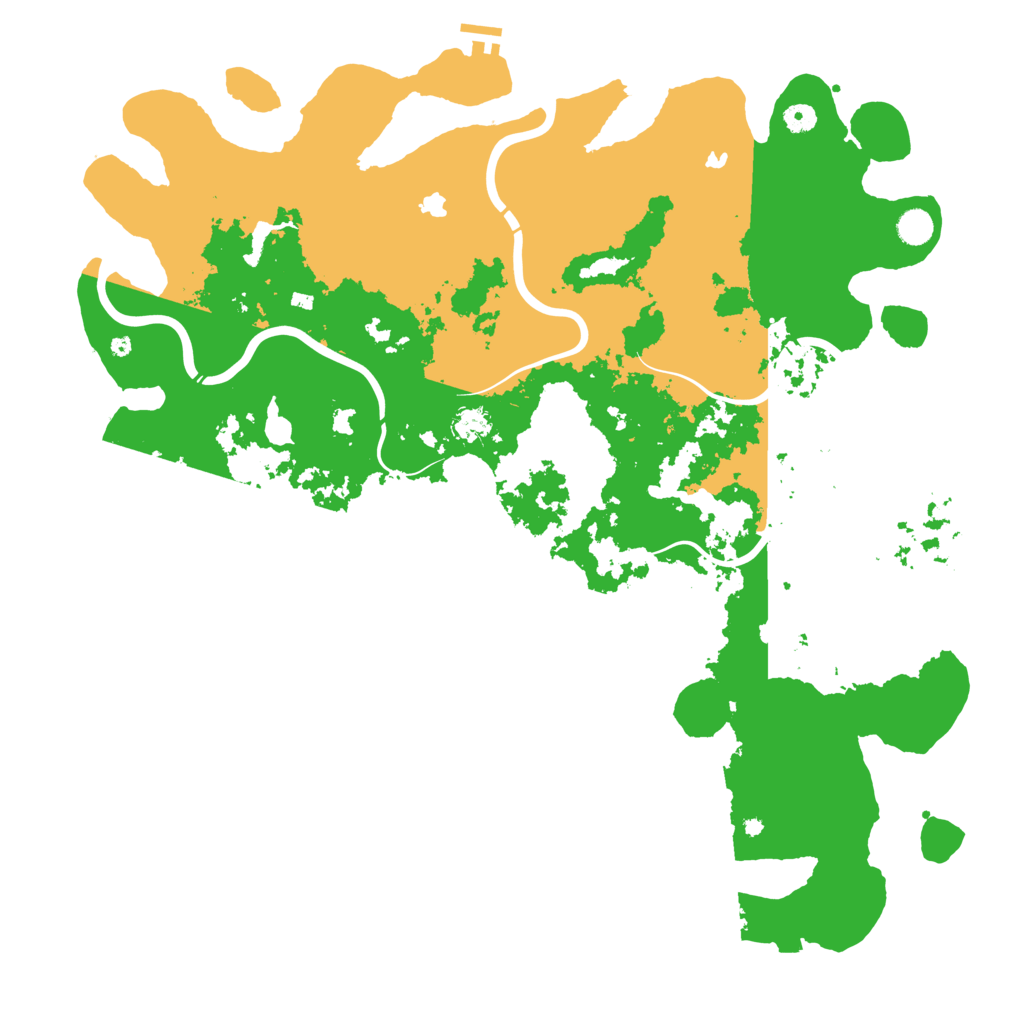 Biome Rust Map: Procedural Map, Size: 5000, Seed: 537093518