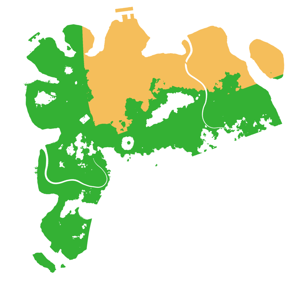 Biome Rust Map: Procedural Map, Size: 3500, Seed: 1871710974