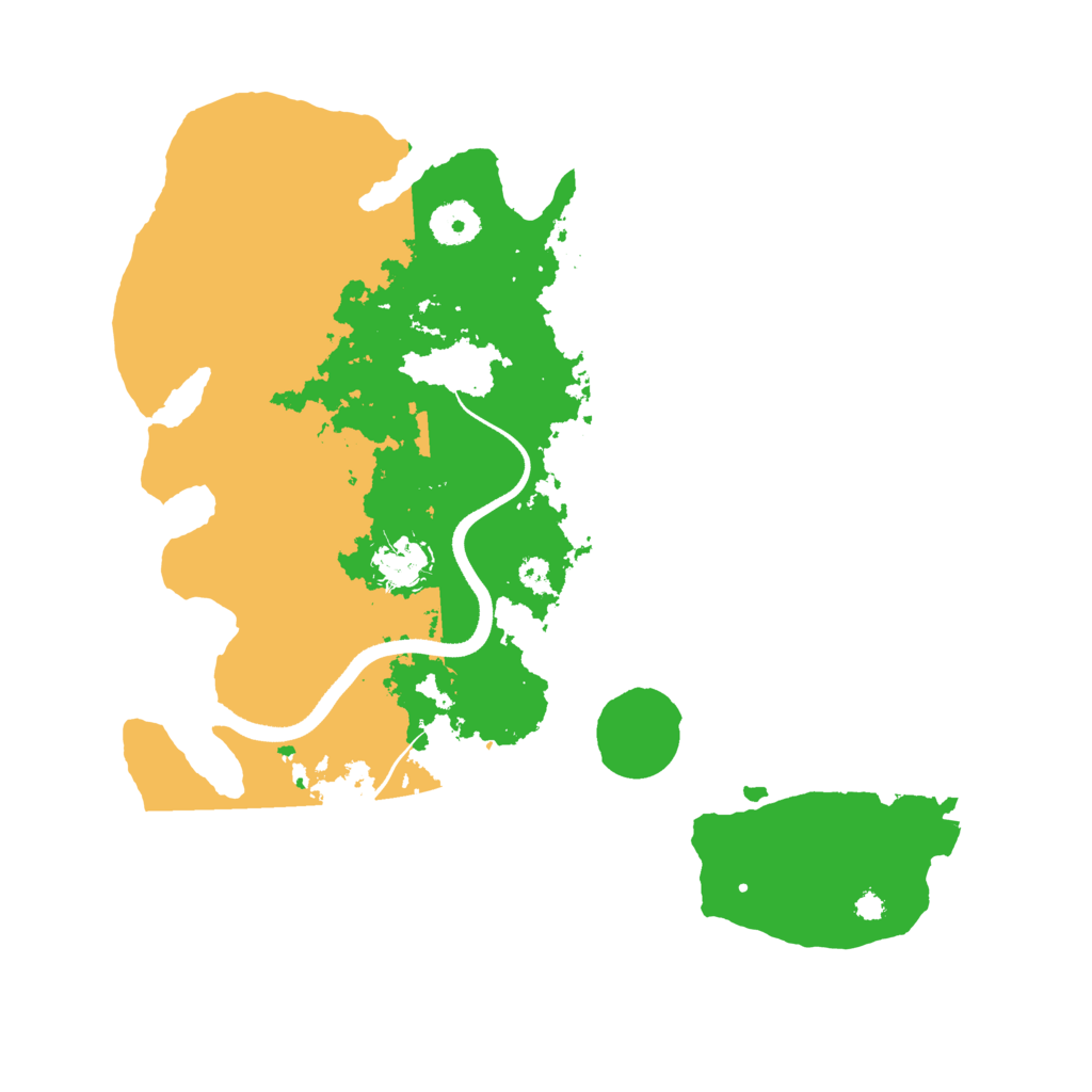 Biome Rust Map: Procedural Map, Size: 3500, Seed: 1101606545