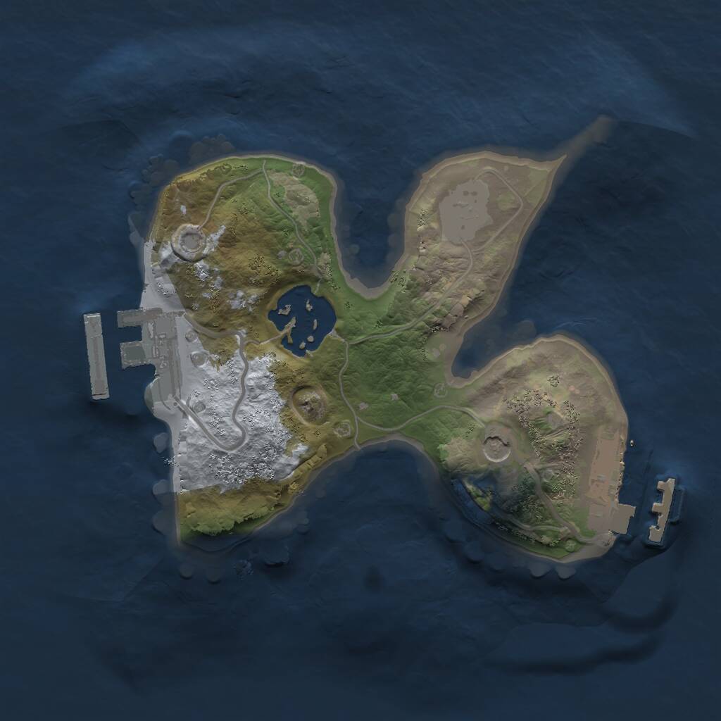 Rust Map: Procedural Map, Size: 1700, Seed: 123456, 5 Monuments