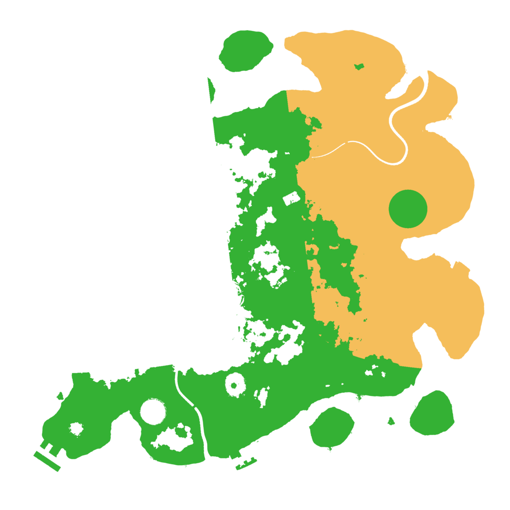 Biome Rust Map: Procedural Map, Size: 3500, Seed: 20334