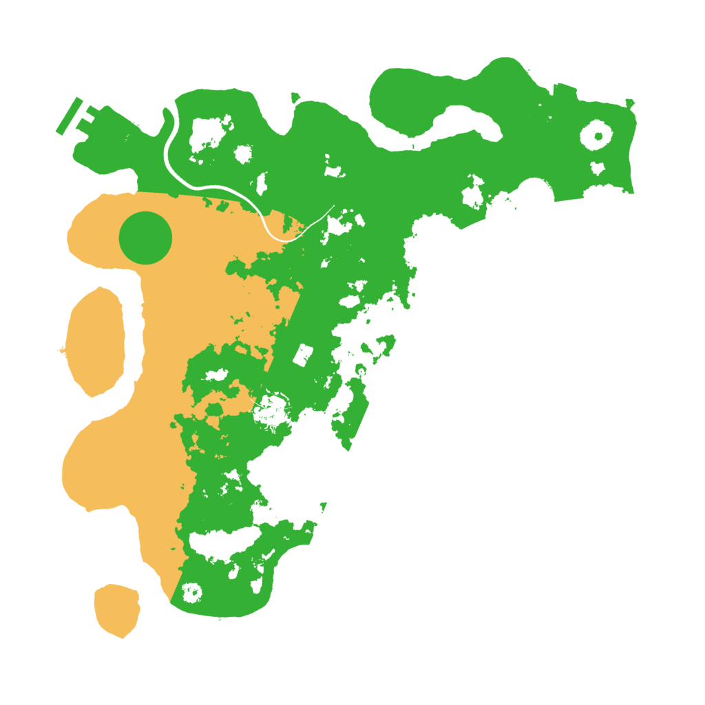 Biome Rust Map: Procedural Map, Size: 3500, Seed: 457451