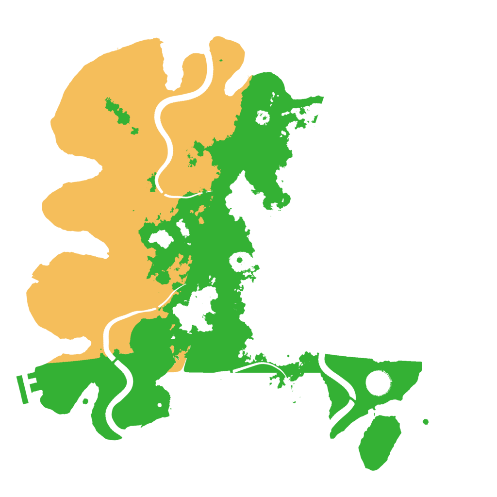 Biome Rust Map: Procedural Map, Size: 3500, Seed: 53424519