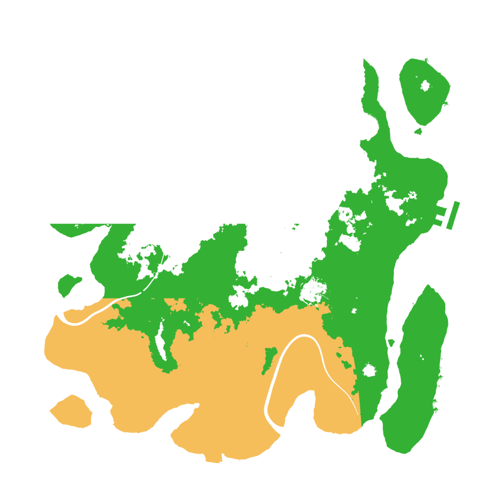 Biome Rust Map: Procedural Map, Size: 3500, Seed: 656471