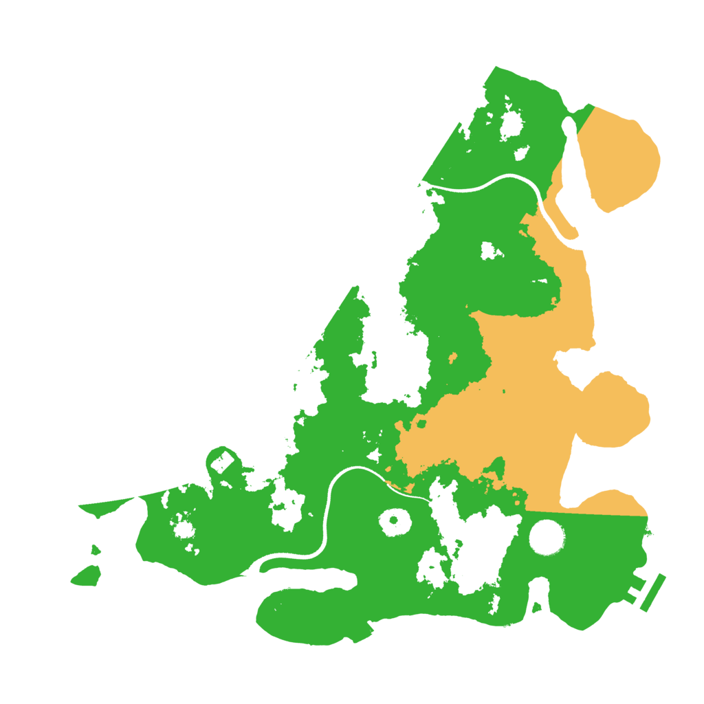 Biome Rust Map: Procedural Map, Size: 3500, Seed: 238277765